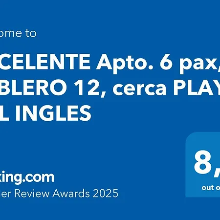 12, Excelente Apto 6 Pax Cerca Playa Del Ingles Apartment El Tablero (Las Palmas)